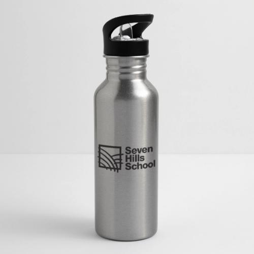 Seven Hills School - Black Logo - 20 oz Water Bottle