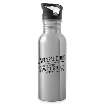 Alignment Neutral Good - 20 oz Water Bottle - silver - Right