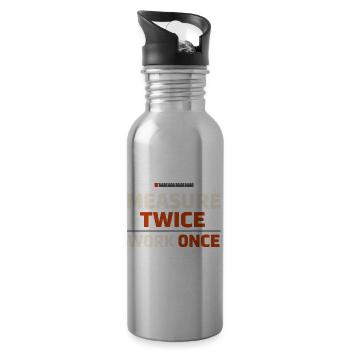 Blue Collar Lifestyle Blue Collar Pride Working - 20 oz Water Bottle - silver - Right