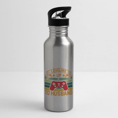 Leveling Up To Husband - 20 oz Water Bottle