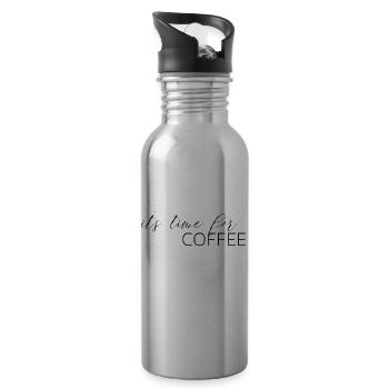 coffee - 20 oz Water Bottle - silver - Right