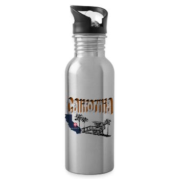 CALIFORNIA - 20 oz Water Bottle - silver - Right