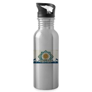 La Pasión Alta Sunburst Emblem - 20 oz Water Bottle - silver - Right