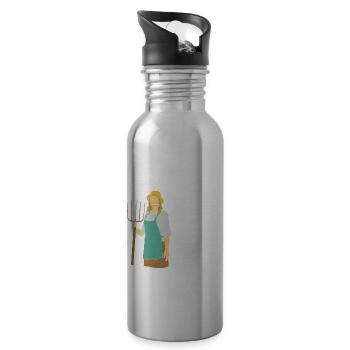 Farm Wife - 20 oz Water Bottle - silver - Right