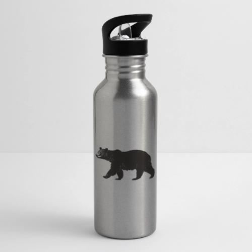 Midnight Black Bear - 20 oz Water Bottle