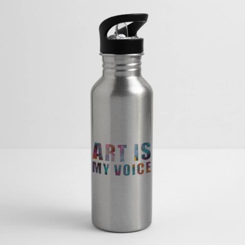 Art Is My Voice - 20 oz Water Bottle