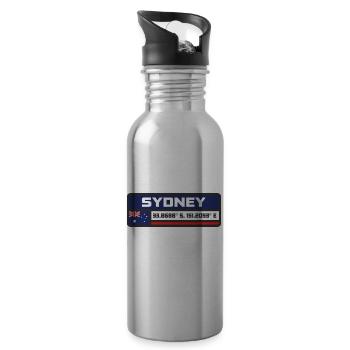 Sydney Coordinates - 20 oz Water Bottle - silver - Right