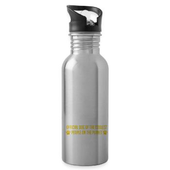 Golden Retriever - 20 oz Water Bottle - silver - Right