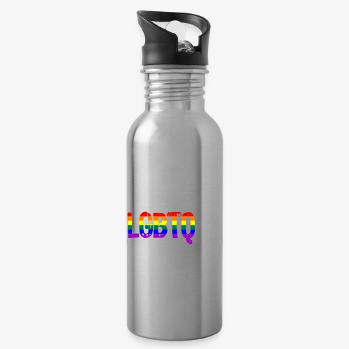 LGBTQ AF LGBTQ as Fuck Rainbow Pride Flag - Water Bottle