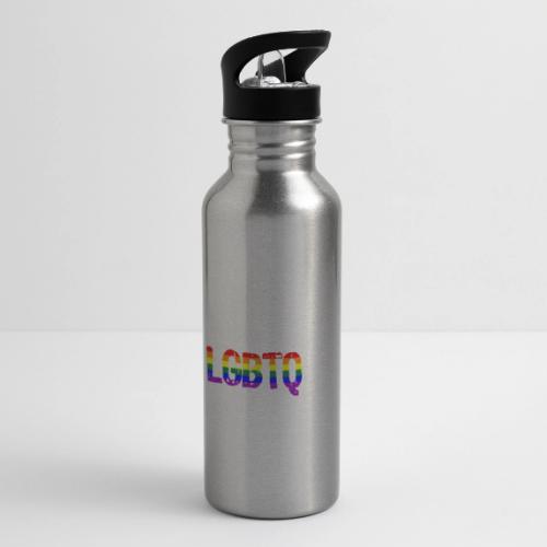 LGBTQ AF LGBTQ as Fuck Rainbow Pride Flag - 20 oz Water Bottle