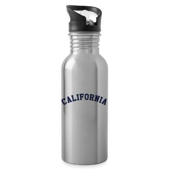 california - 20 oz Water Bottle - silver - Right