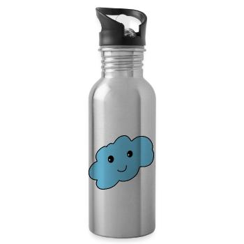 cloud - 20 oz Water Bottle - silver - Right