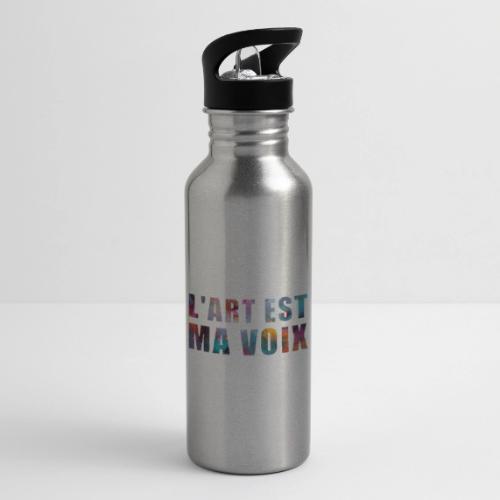 Art is my voice - 20 oz Water Bottle