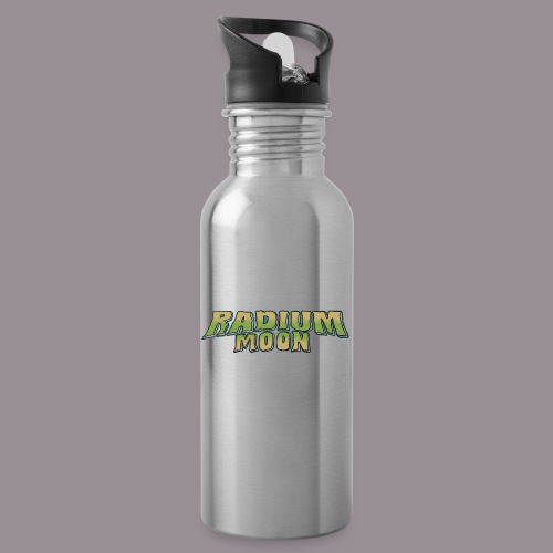 RADIUM MOON GREEN FONT - 20 oz Water Bottle