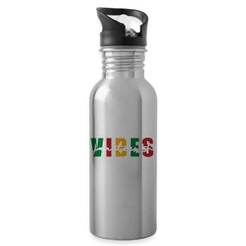 Juneteenth Vibes 1865 - Black Power Black History - 20 oz Water Bottle - silver - Right