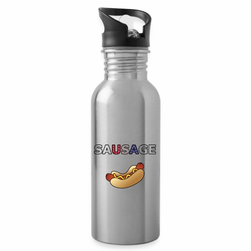 Patriotic BBQ Sausage - Water Bottle