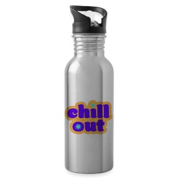 Chill Out - 20 oz Water Bottle - silver - Right