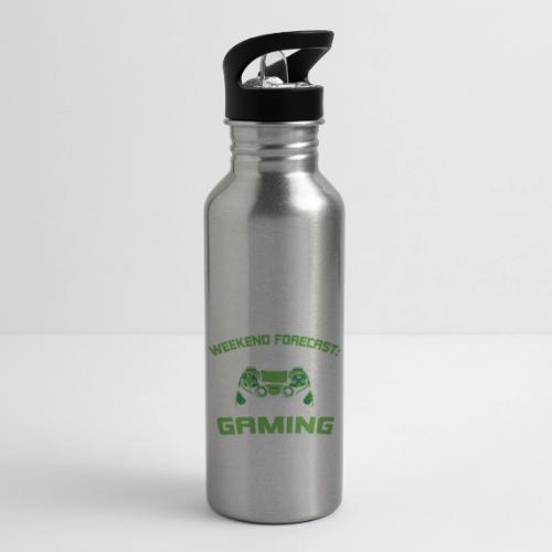 Weekend Forecast: 100% Gaming! - 20 oz Water Bottle