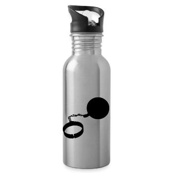 Ball and chain - 20 oz Water Bottle - silver - Right