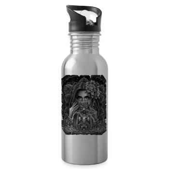Sinner skull mask - 20 oz Water Bottle - silver - Right