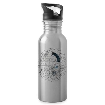 Mathematical formulas to solve real world problems - 20 oz Water Bottle - silver - Right