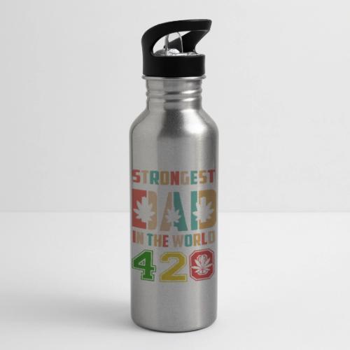 Chucklesome 420 Dad Loves Herb Weed Marijuana - Bouteille d'eau