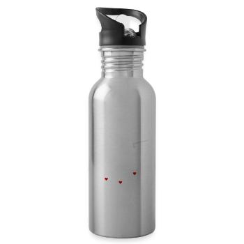 Love Bombs - 20 oz Water Bottle - silver - Right