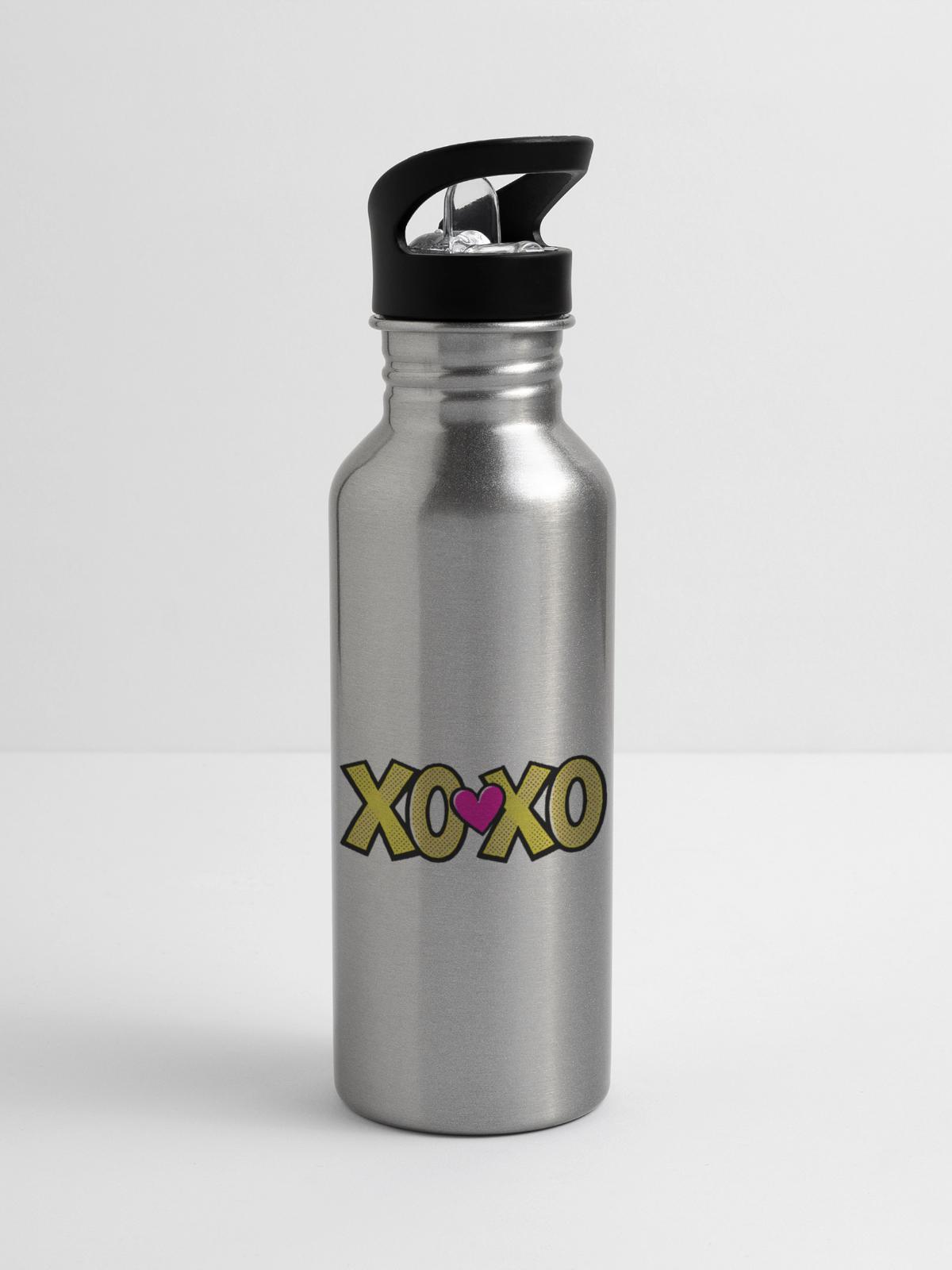 XOXO - 20 oz Water Bottle - silver - Right
