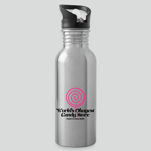 World's Okayest Candy Store: Pink - Water Bottle