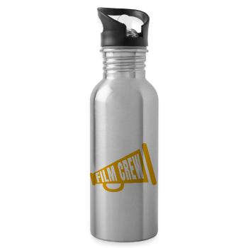 film crew - 20 oz Water Bottle - silver - Right