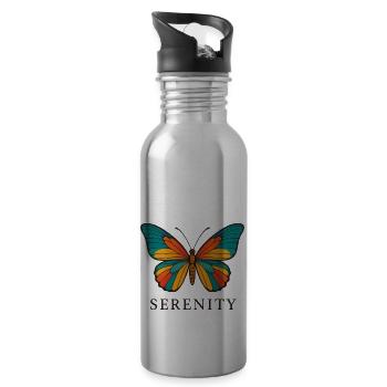 Serenity Wings - 20 oz Water Bottle - silver - Right