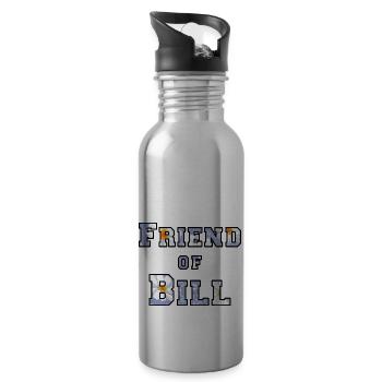 Friend of Bill daisy - 20 oz Water Bottle - silver - Right