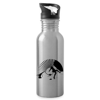 Mountains Alps Hiking - 20 oz Water Bottle - silver - Right