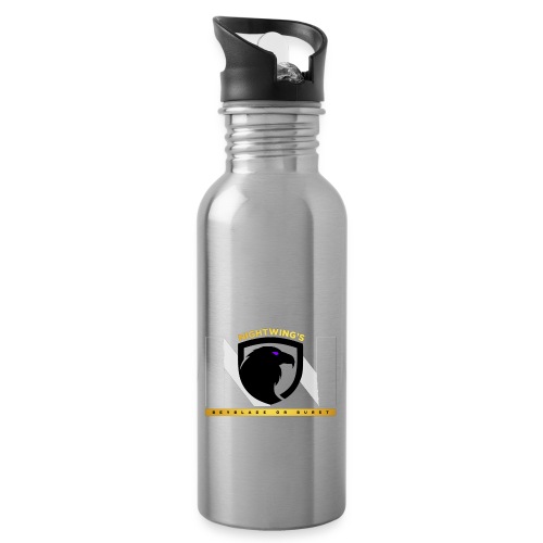 Nightwing WhitexBLK Logo - Water Bottle