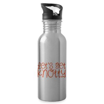 Let's Get Knotty 2 - 20 oz Water Bottle - silver - Right