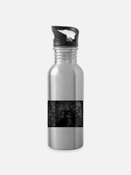 GrungeGarden - 20 oz Water Bottle - silver