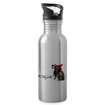 Motocross - 20 oz Water Bottle - silver - Right