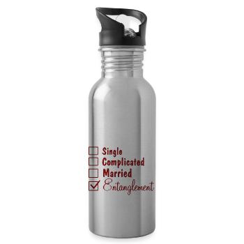Complicated Married Entanglement - 20 oz Water Bottle - silver - Right