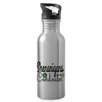 Shenanigans Coordinator - 20 oz Water Bottle - silver - Right