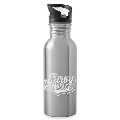 Curvy Swag Reversed Out Design - Water Bottle