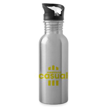 Weekend Casual - 20 oz Water Bottle - silver - Right