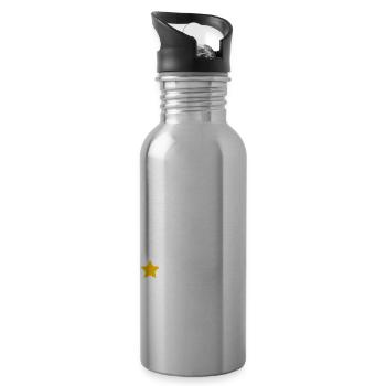 Melanoma Warrior Skin Cancer Melanoma Awareness - 20 oz Water Bottle - silver - Right