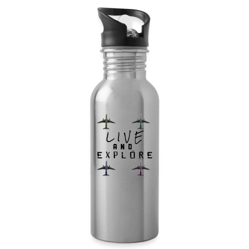 Live and Explore - 20 oz Water Bottle
