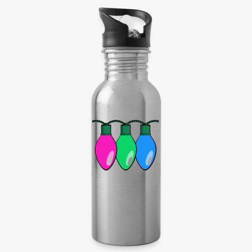 Polysexual Pride Christmas Lights - Water Bottle