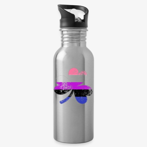 Genderfluid Shamrock Pride Flag - Water Bottle