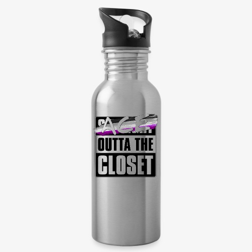 Ace Outta the Closet - Asexual Pride - Water Bottle