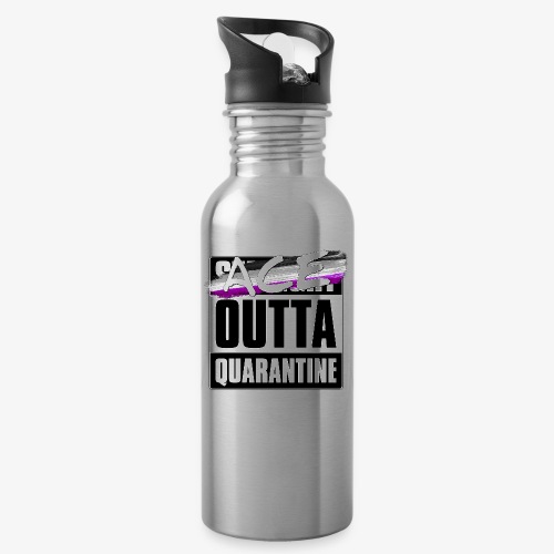 Ace Outta Quarantine - Asexual Pride - Water Bottle