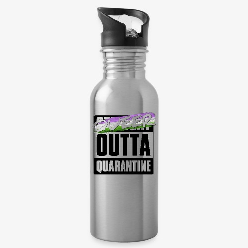 Queer Outta Quarantine - Genderqueer Pride - Water Bottle