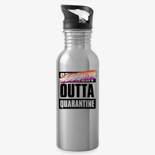 Lesbian Outta Quarantine - Lesbian Pride - Water Bottle