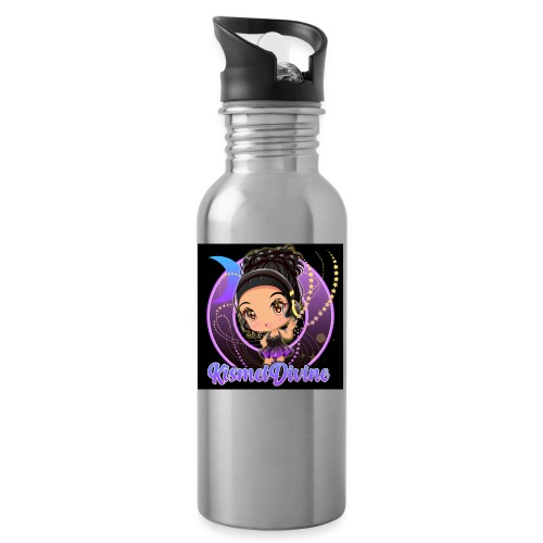 ❥KismetDivine Dark Solid Logo - Water Bottle